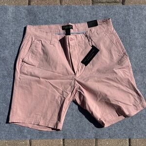 The Men's Store Dusty Pink Flat Front Shorts